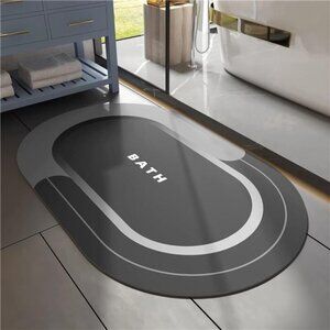 Bath Mat-Bathroom Mat Bathroom Rug Absorbent Non Slip Quick Dry Stain Resistant